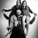 Portrætfoto af familien