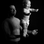 portrætfotografi at glad  baby
