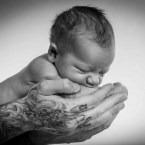 Babyfoto i Billedkoponistens fotostudie på Amager